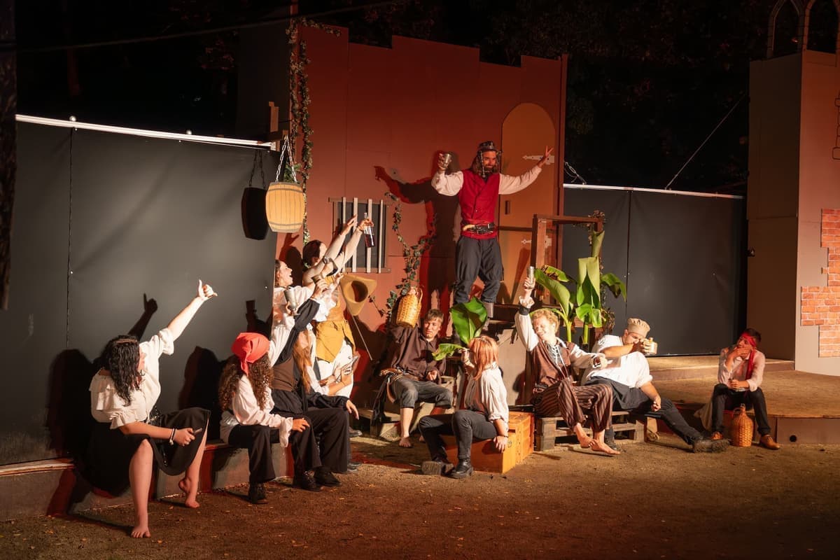 Die Feierstimmung der Piraten...