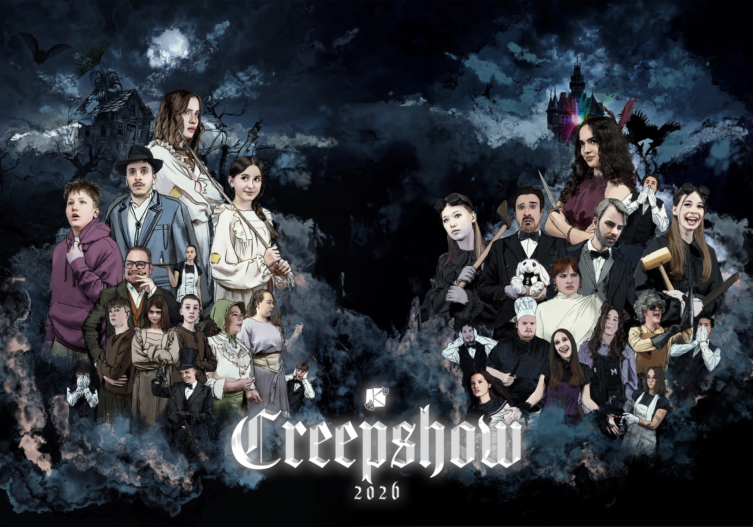Das Ensemble der Creepshow auf der Kolpingwiese